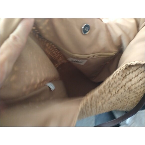 Blue Miami Straw Boho Summer Beach Bag - Picture 9 of 9